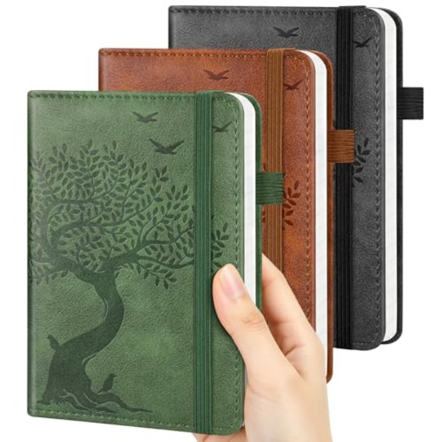 Journal Leather Hardcover - A6 Pocket Notebook Lined Journal: 3