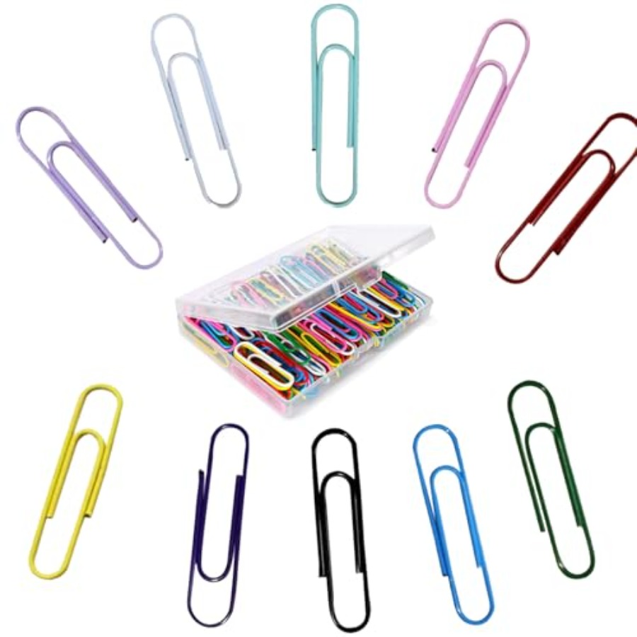 Binder Clip Assorted - Paper Clips, 100-PCS PaperClips Assorted Sizes,