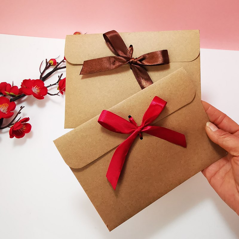 10Pcs Retro Kraft Envelope Bag - Letter Envelope Kraft のレビューと価格