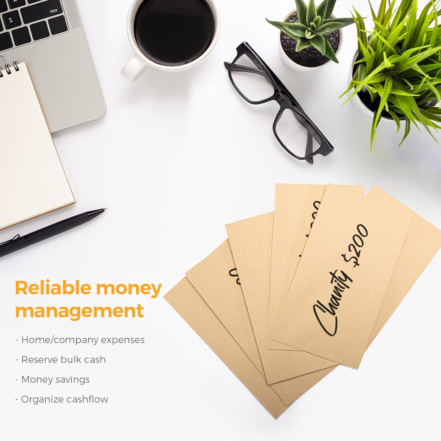 50Pcs Cash Envelopes Money Con - Letter Envelope Kraft のレビューと価格
