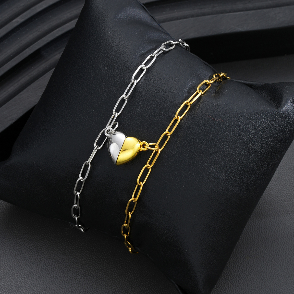Magnetic Heart Couple Bracelet - Paperclip Magnetic Set のレビューと価格
