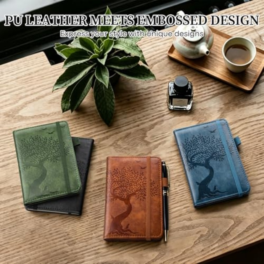A6 Pocket Notebook Lined Journ - Journal Leather Hardcover のレビューと価格