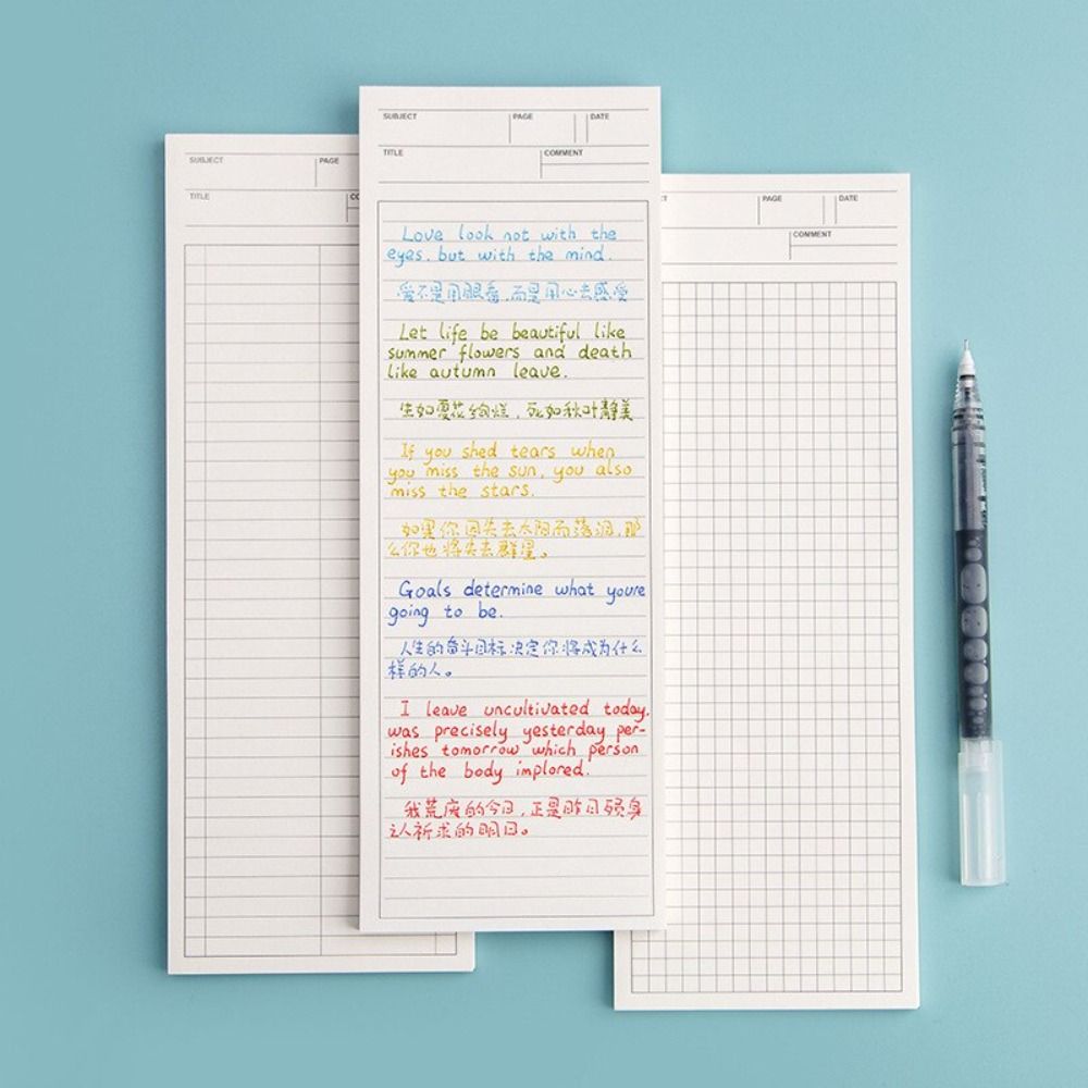 Simple Non-sticky Long Notepad - Graph Paper Pad のレビューと価格