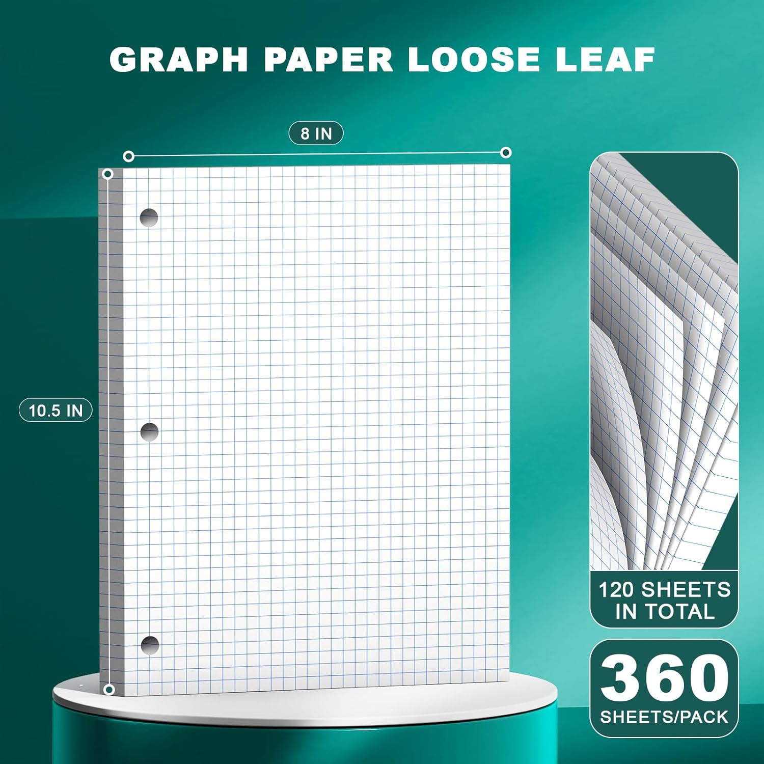 Loose Leaf Graph Paper Noteboo - Graph Paper Pad のレビューと価格