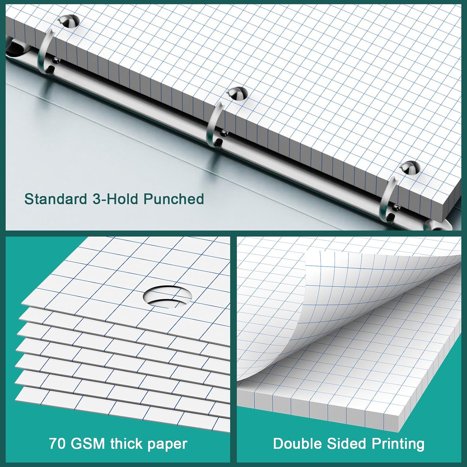 Loose Leaf Graph Paper Noteboo - Graph Paper Pad のレビューと価格