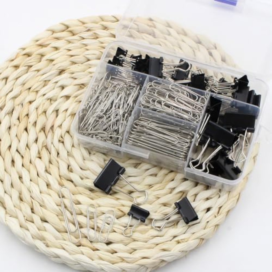 340 Pcs Metal Binder Clips Pap - Binder Clip Assorted のレビューと価格