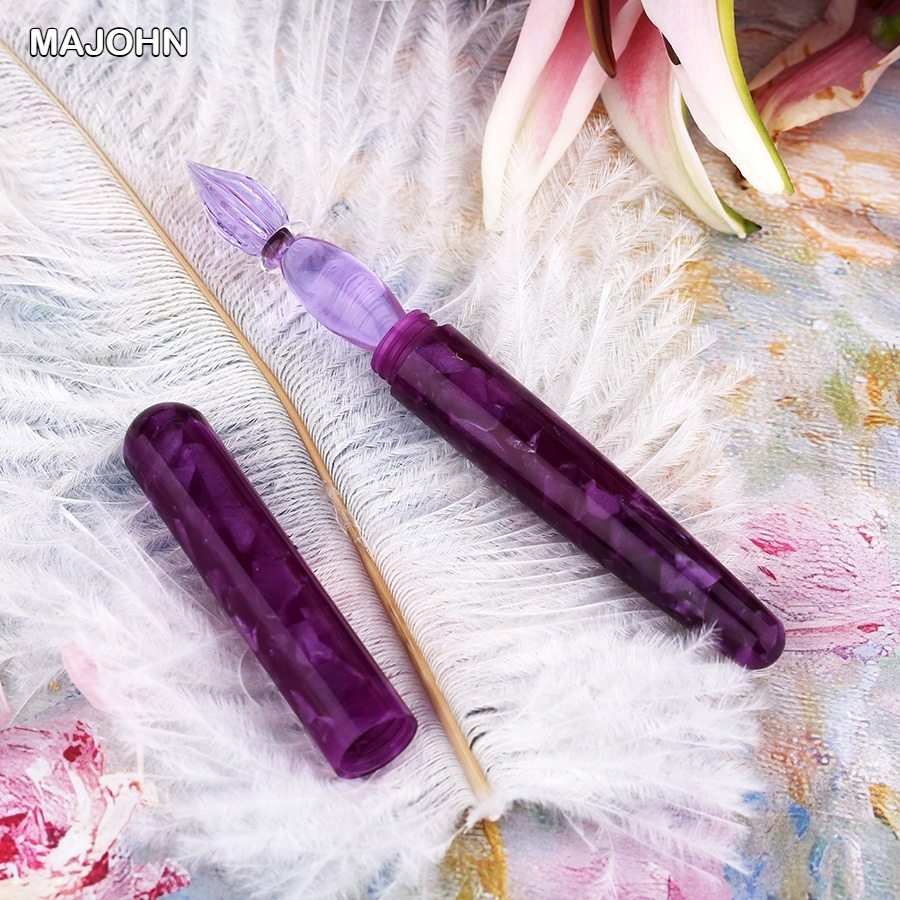 MAJOHN N10 Resin Handmade Glas - Fountain Pen Ink のレビューと価格