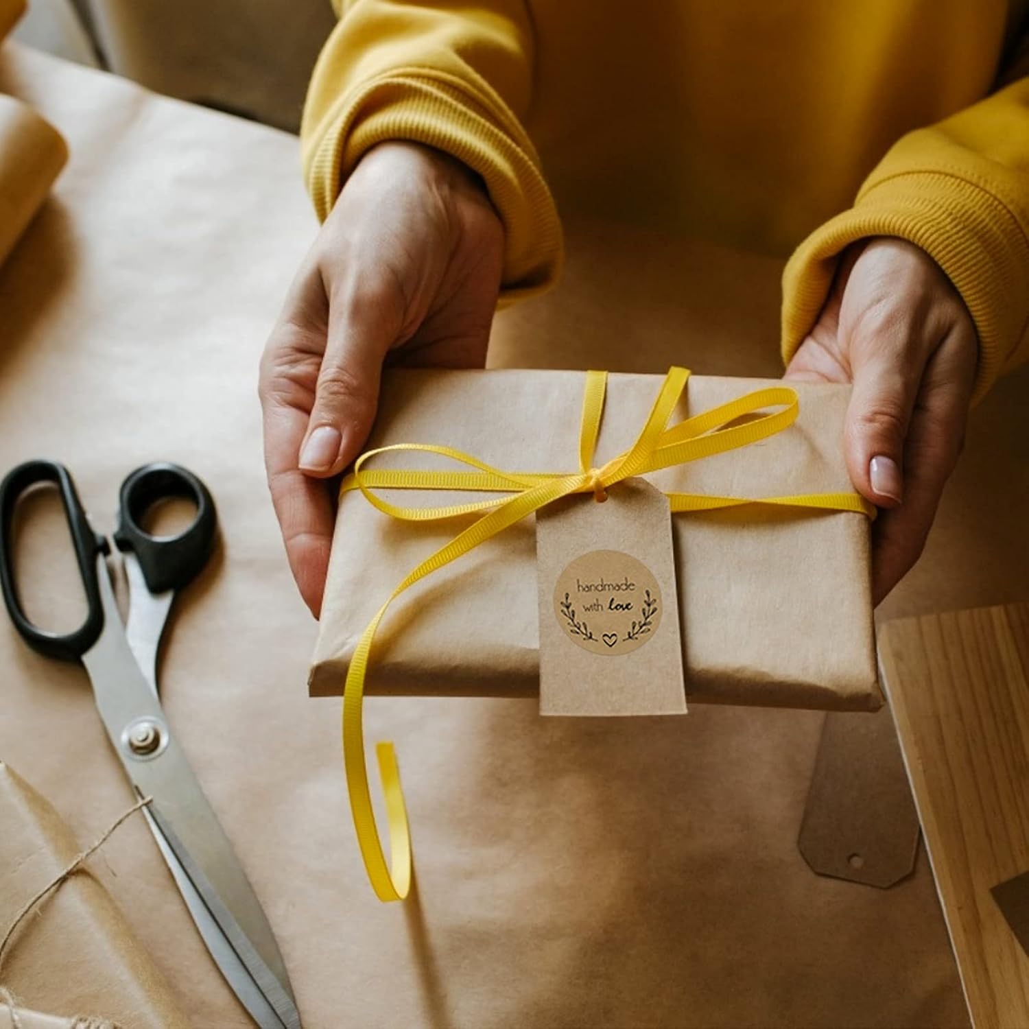 500 Pcs Baking Kraft Paper Hea - Letter Envelope Kraft のレビューと価格