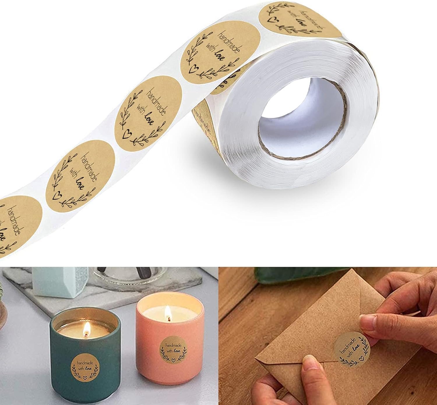 500 Pcs Baking Kraft Paper Hea - Letter Envelope Kraft のレビューと価格
