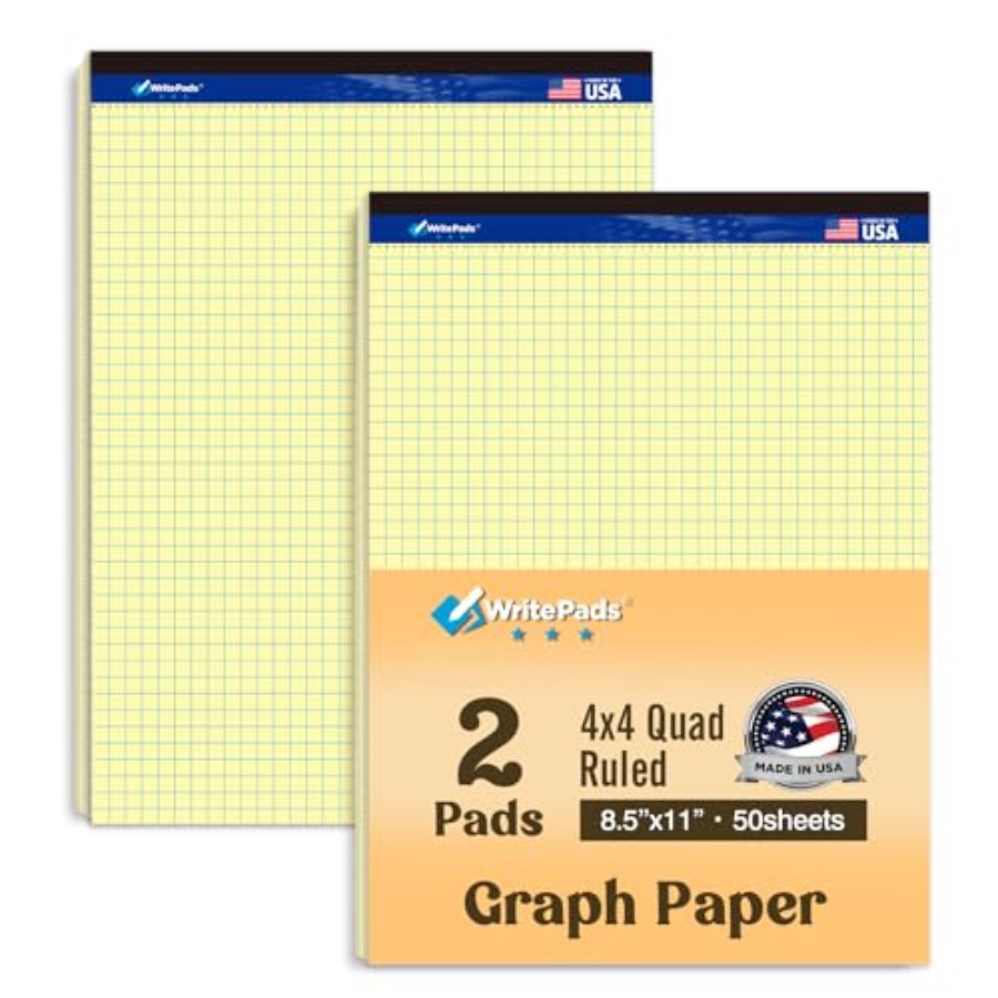 Graph Paper Pads 8.5 x 11, 4x4 - Graph Paper Pad のレビューと価格