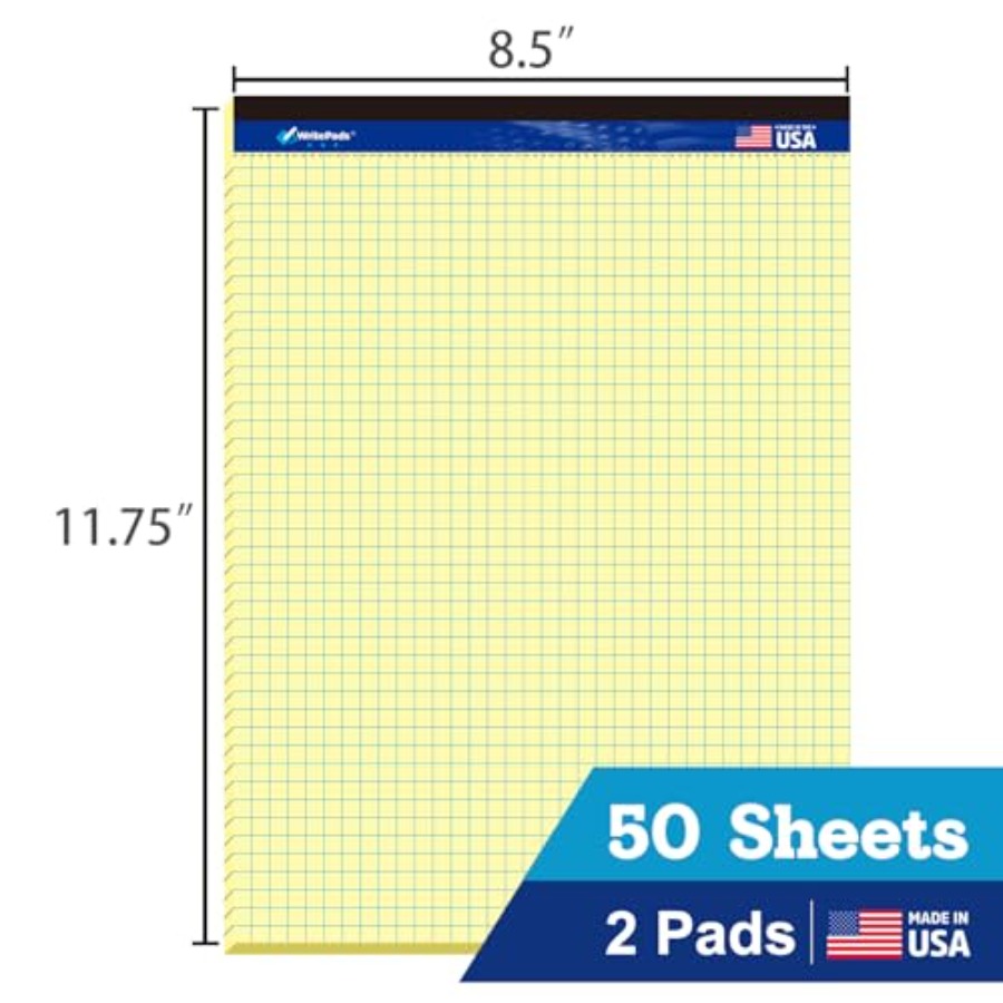 Graph Paper Pads 8.5 x 11, 4x4 - Graph Paper Pad のレビューと価格