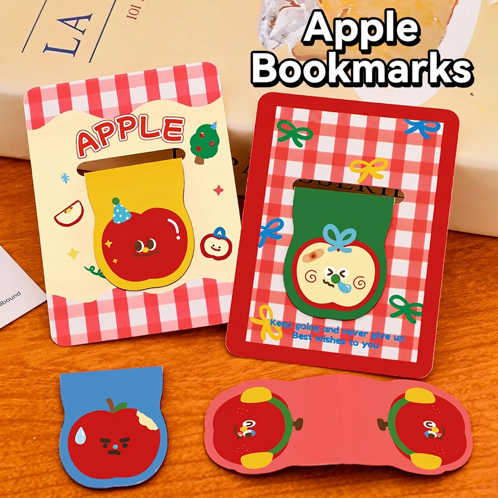 Cute Apple Shaped Magnetic Boo - Paperclip Magnetic Set のレビューと価格