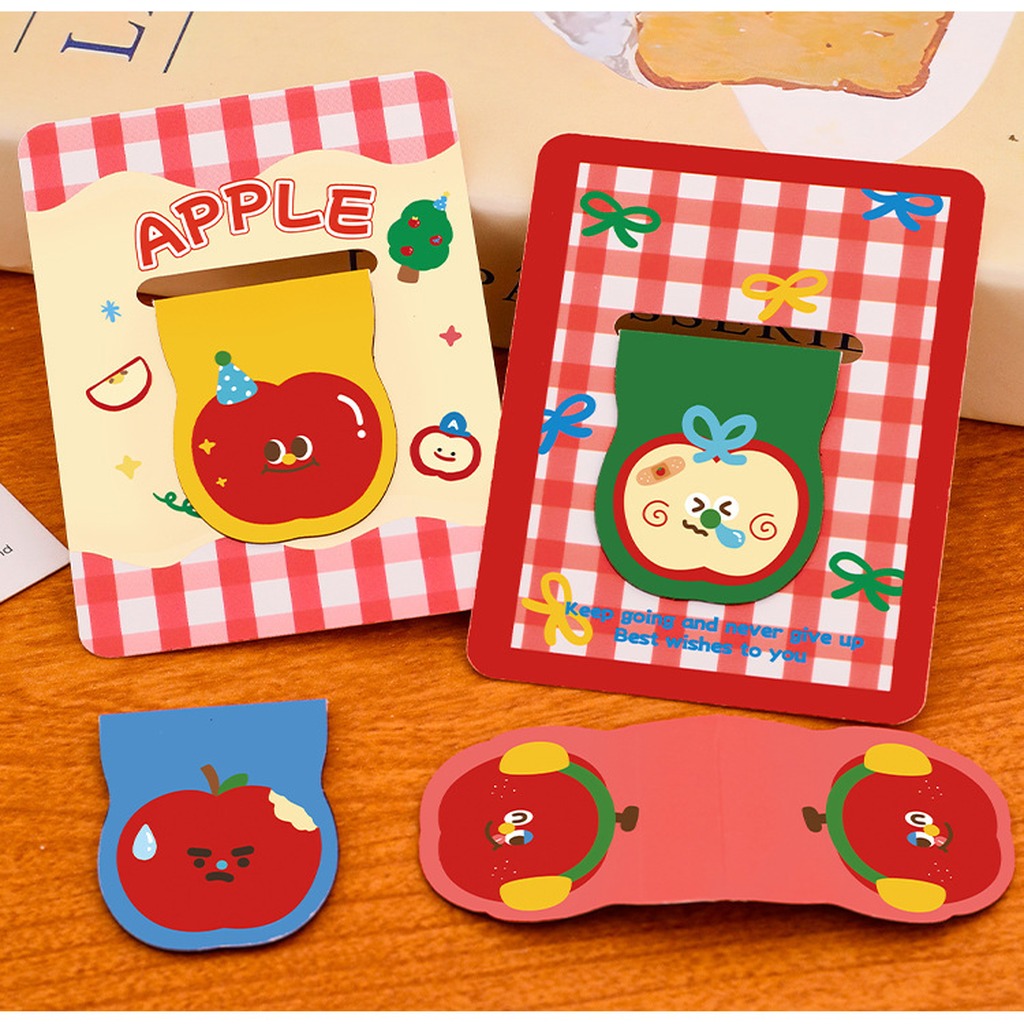 Cute Apple Shaped Magnetic Boo - Paperclip Magnetic Set のレビューと価格