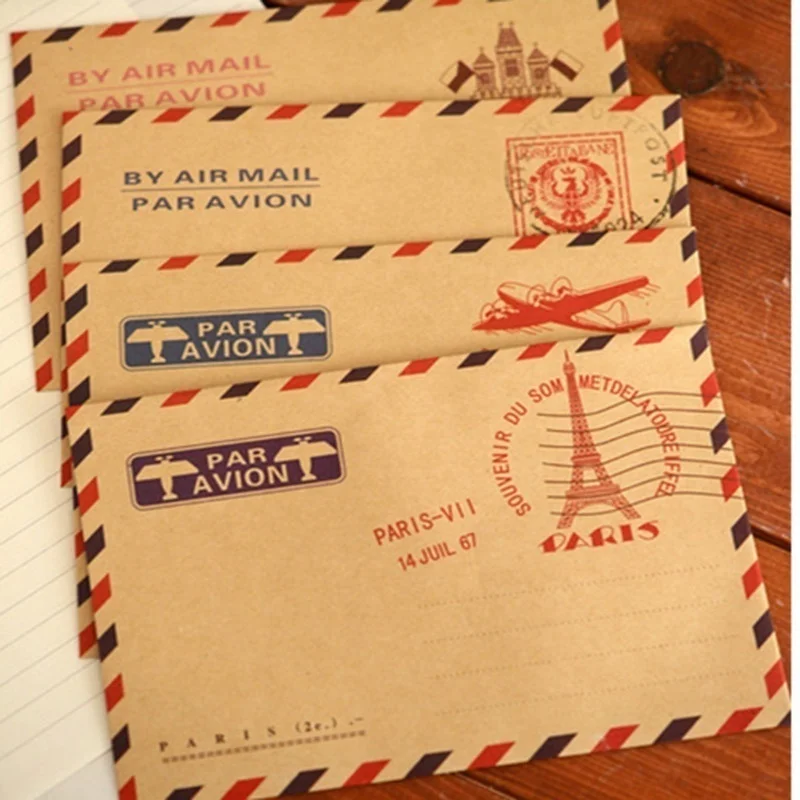 10pcs 9.7*7.5cm  Retro Popular - Letter Envelope Kraft のレビューと価格
