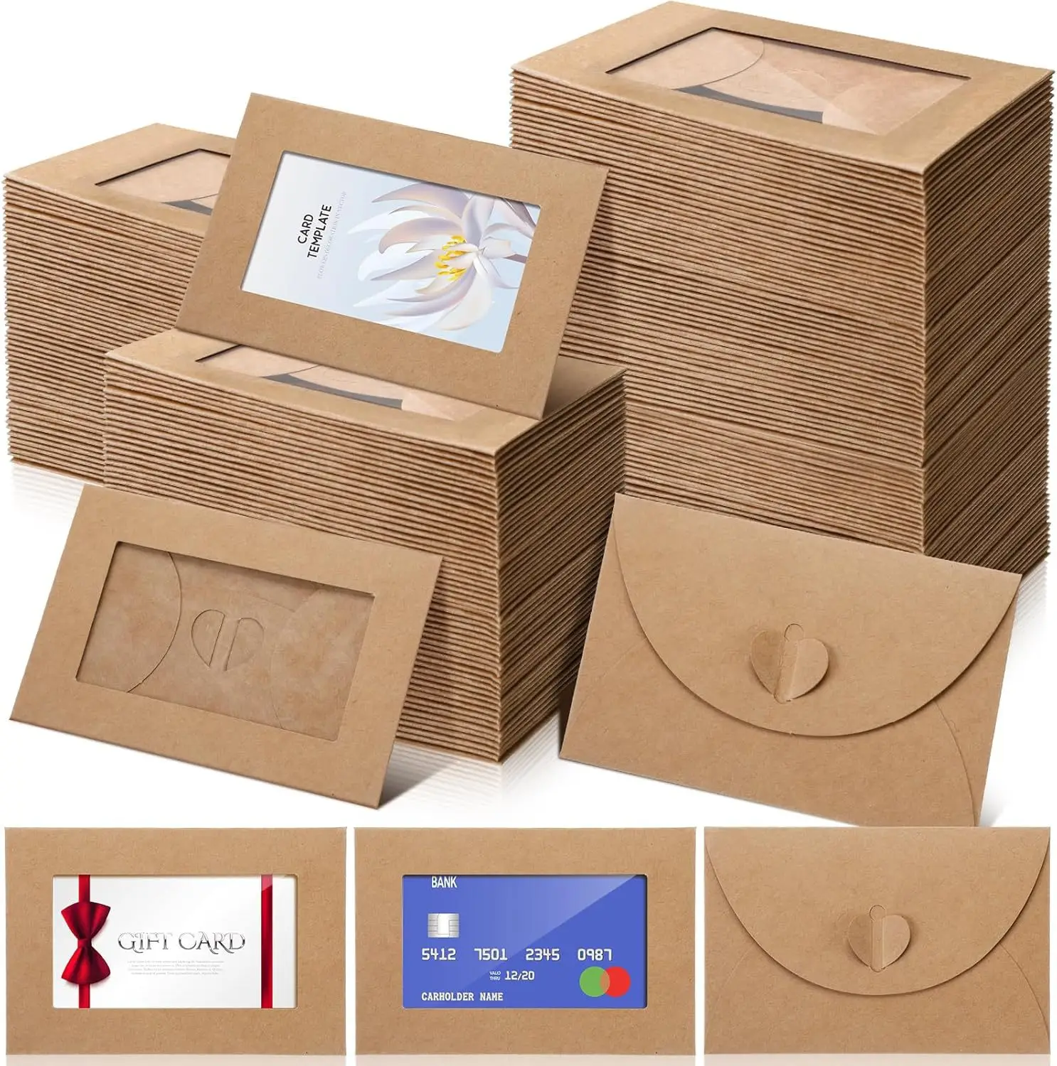 50pcs/lot 10.5X7cm Envelope Po - Letter Envelope Kraft のレビューと価格