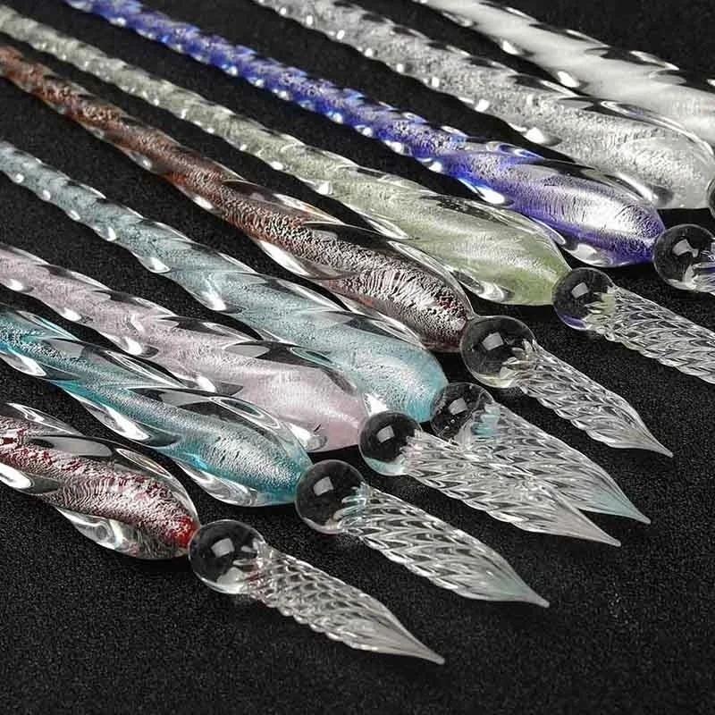 Colored Crystal Glass Dip Pen  - Fountain Pen Ink のレビューと価格