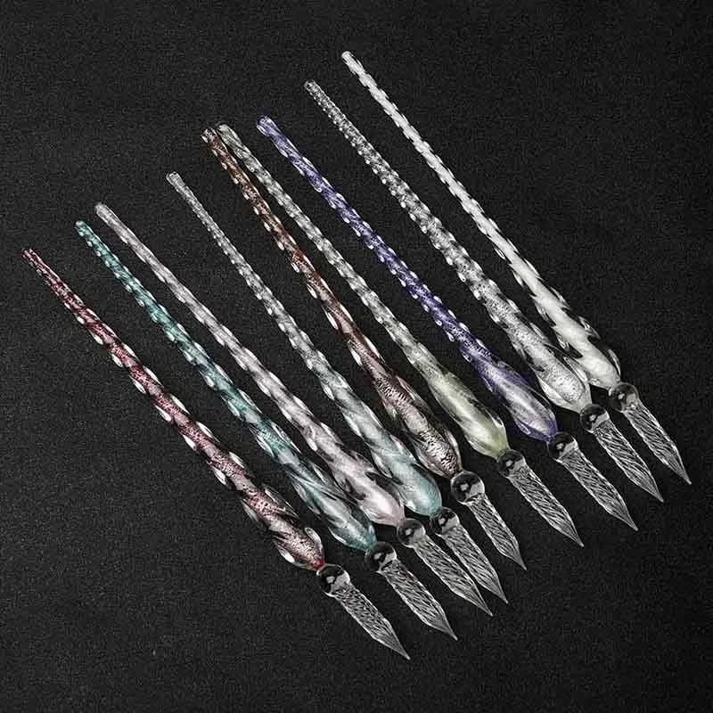 Colored Crystal Glass Dip Pen  - Fountain Pen Ink のレビューと価格