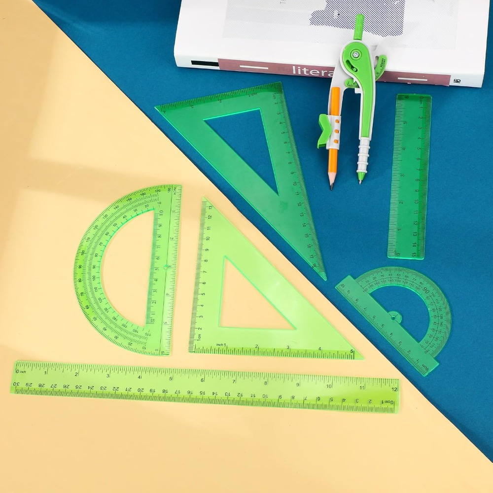 7 Pcs Geometry Math Set: 6/4 I - Compass Geometry Set のレビューと価格