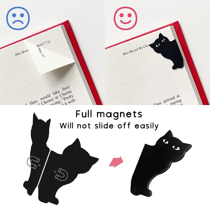 6 Pcs/set Cute Cat Magnet Book - Paperclip Magnetic Set のレビューと価格