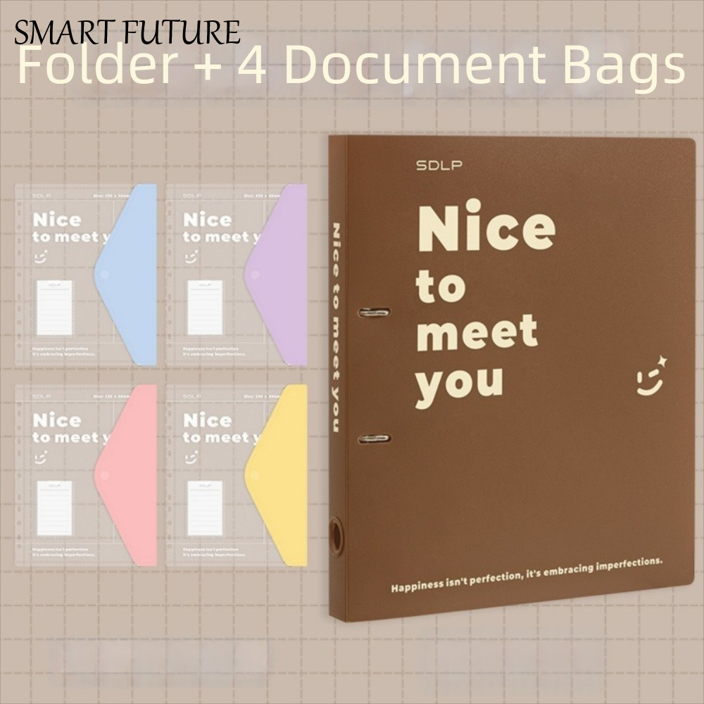 PP Loose Leaf File Bag Set Det - Binder Clip Assorted のレビューと価格