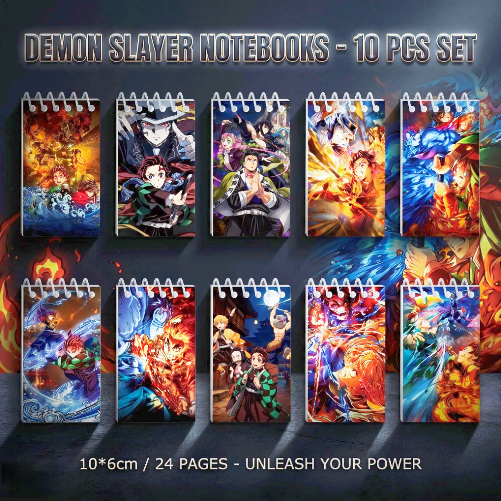 10PCS Demon Slayer Notepads. S - Supply Of Office Stationery のレビューと価格