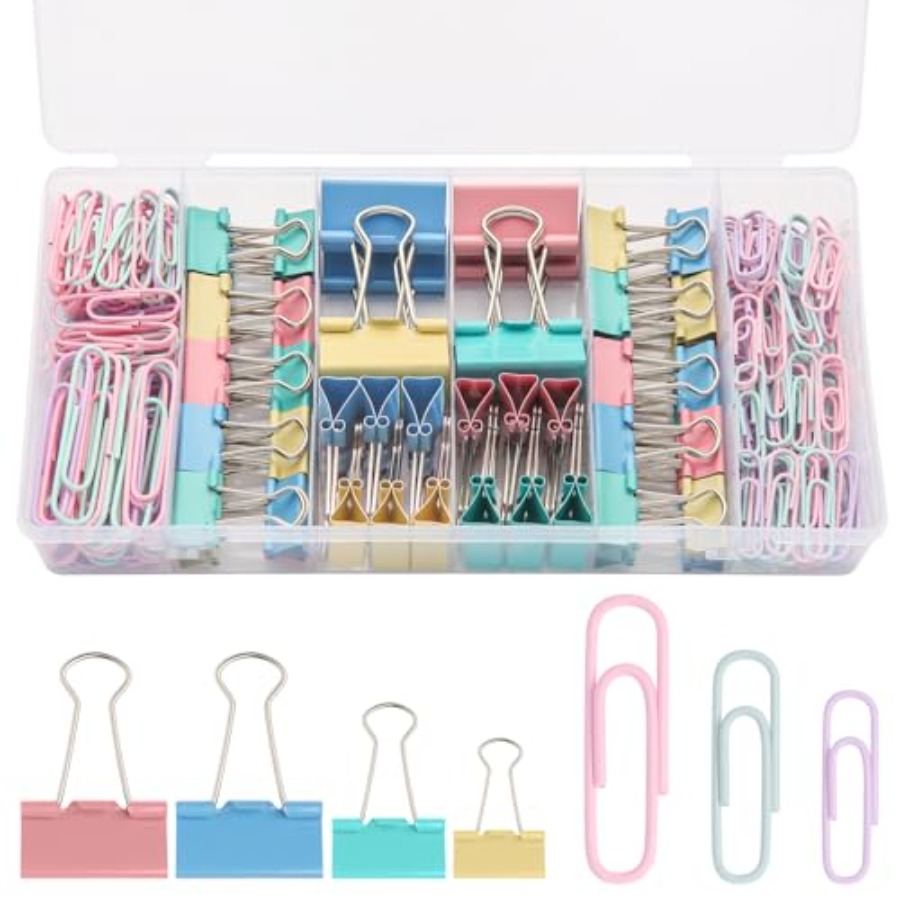 240PCS Colored Assorted Size P - Binder Clip Assorted のレビューと価格
