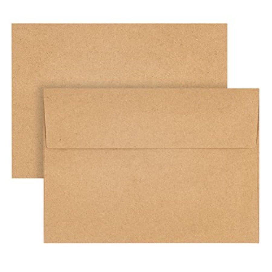 Kraft Paper Envelopes, 50 Pack - Letter Envelope Kraft のレビューと価格