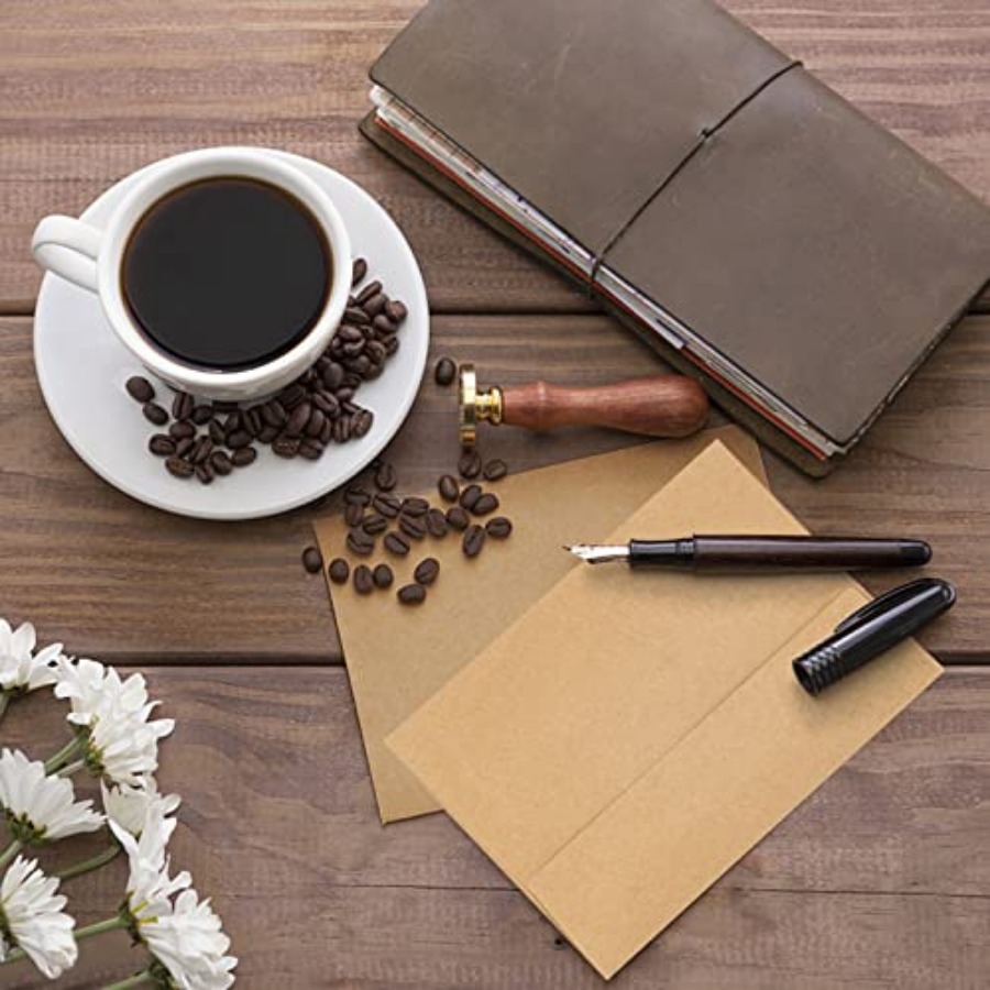 Kraft Paper Envelopes, 50 Pack - Letter Envelope Kraft のレビューと価格