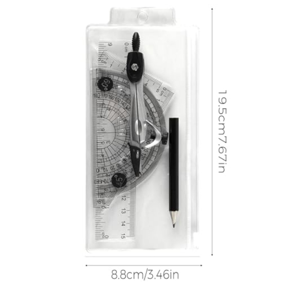 Protractor and Compass Set wit - Compass Geometry Set のレビューと価格