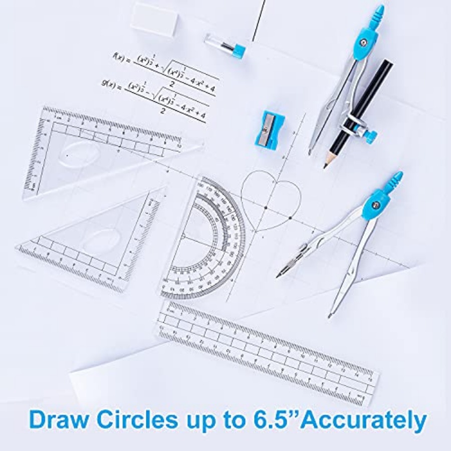 Math Geometry Kit Set 10 Piece - Compass Geometry Set のレビューと価格