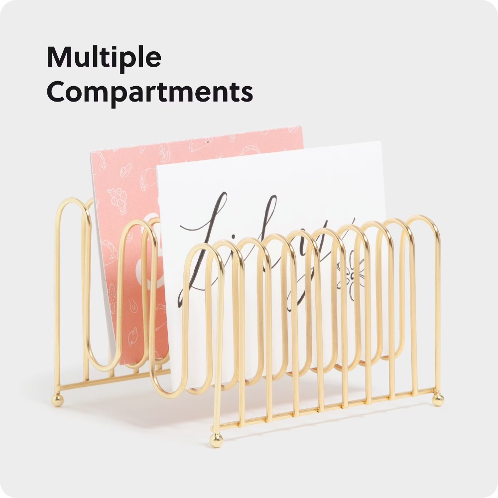 Bent Wire Desk Organizer Lette - Supply Of Office Stationery のレビューと価格