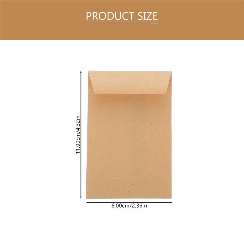 100Pcs Small Kraft Seed Envelo - Letter Envelope Kraft のレビューと価格