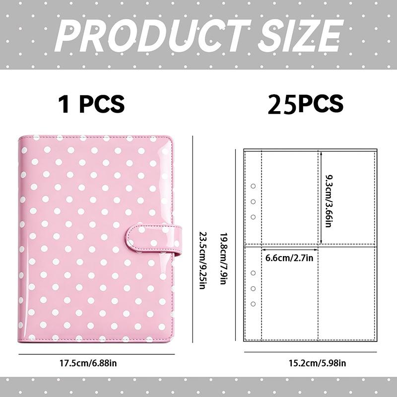 A5 Polka Dot 6 Ring Card Colle - Notebook Dotted A5 のレビューと価格