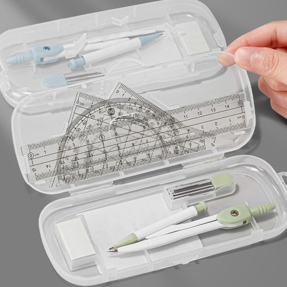 8PCS/Set Plastic Ruler Compass - Compass Geometry Set のレビューと価格