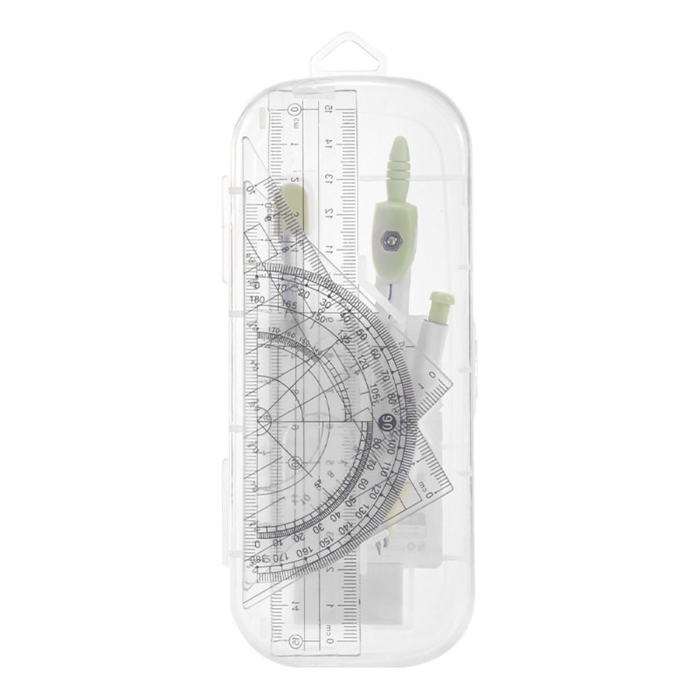 8PCS/Set Plastic Ruler Compass - Compass Geometry Set のレビューと価格