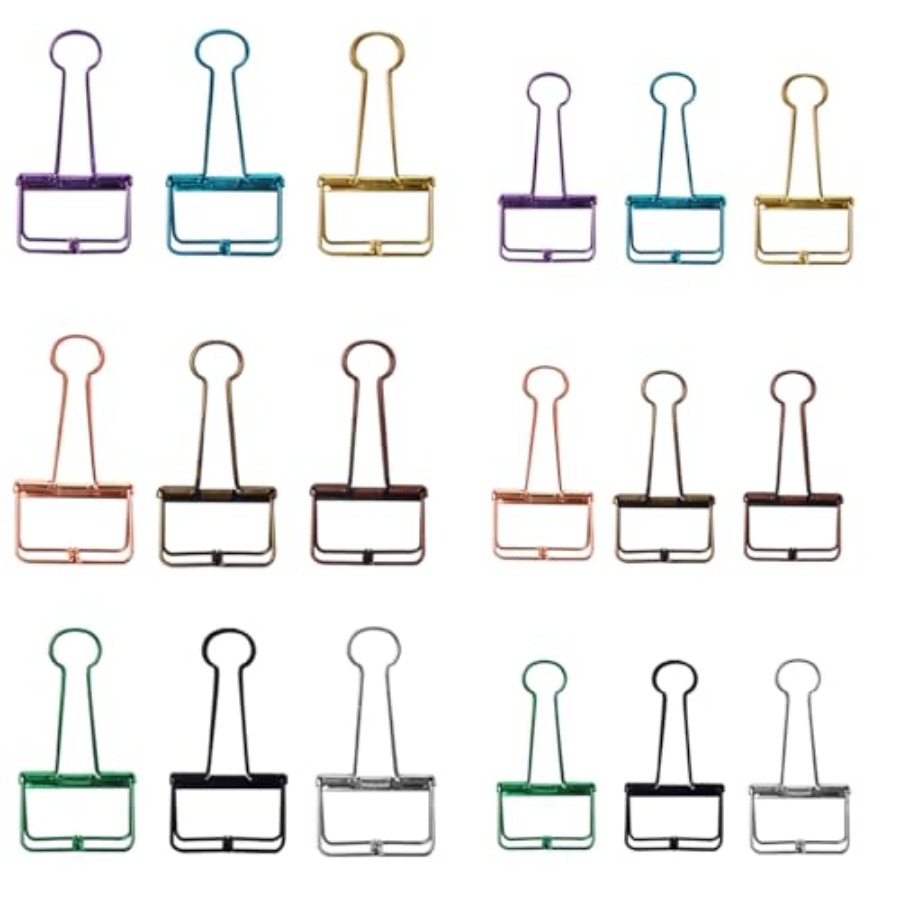 18PCS Long Tail Binder Clips,  - Binder Clip Assorted のレビューと価格
