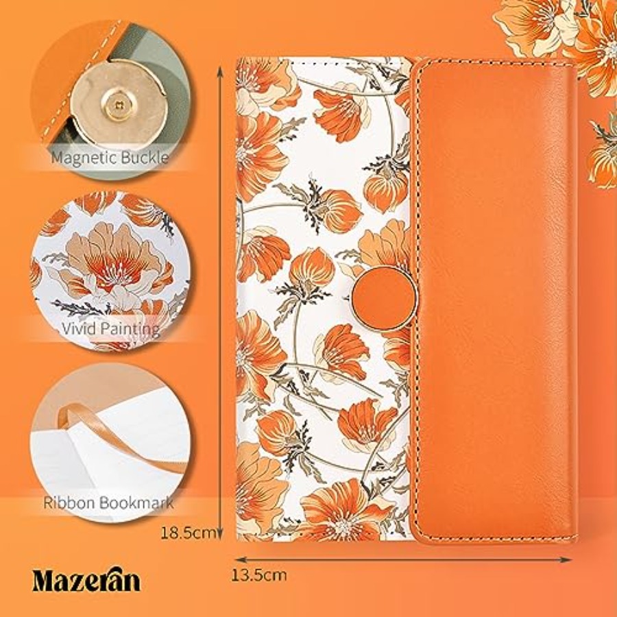 Floral Magnetic Journals, Eleg - Journal Leather Hardcover のレビューと価格