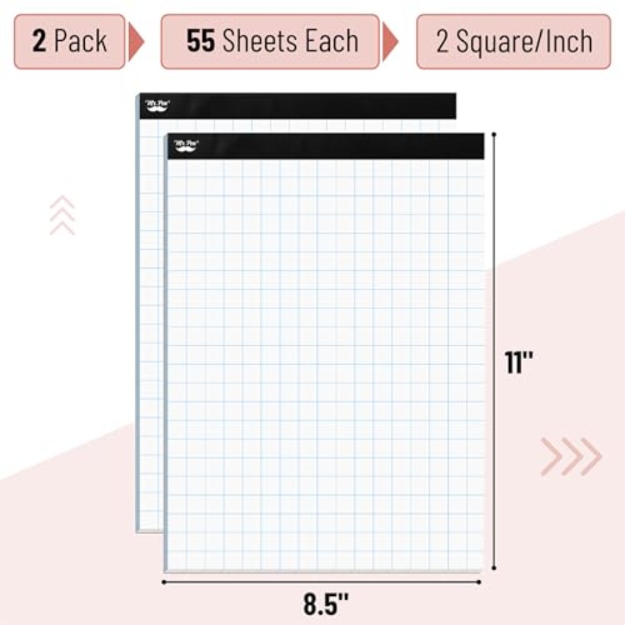 Mr. Pen- Graph Paper pads 8.5  - Graph Paper Pad のレビューと価格