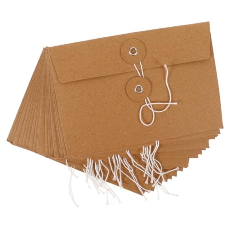 20Pcs Kraft Paper Wire Organiz - Letter Envelope Kraft のレビューと価格