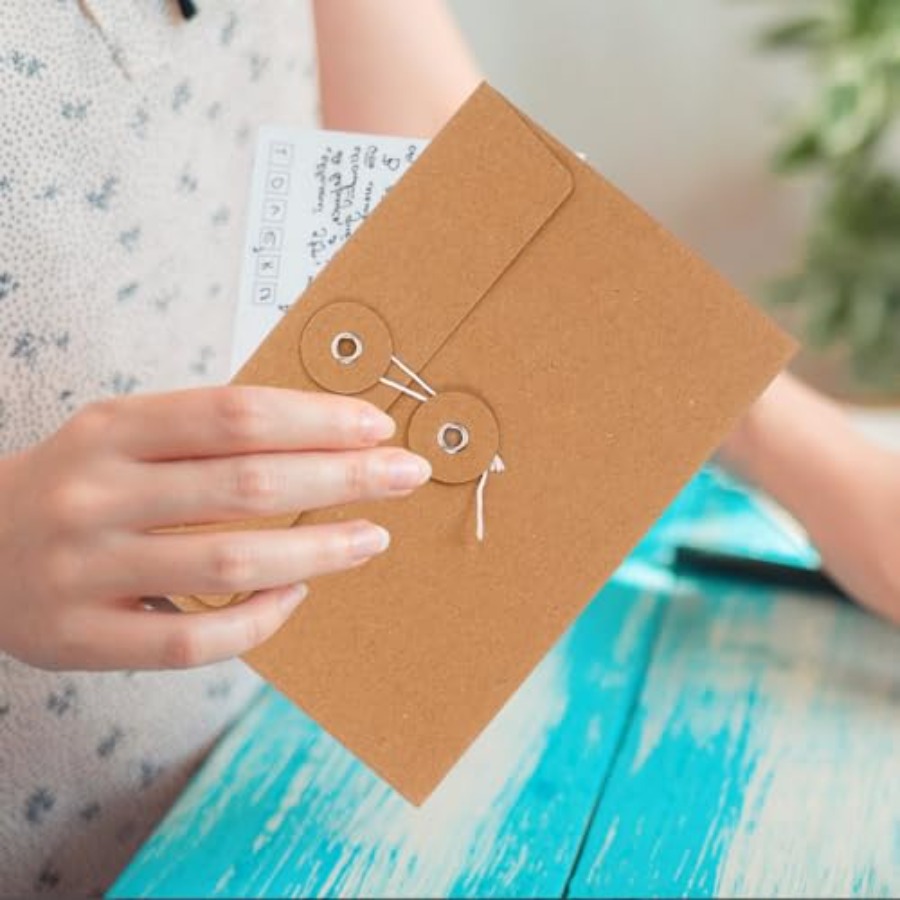 20Pcs Kraft Paper Wire Organiz - Letter Envelope Kraft のレビューと価格