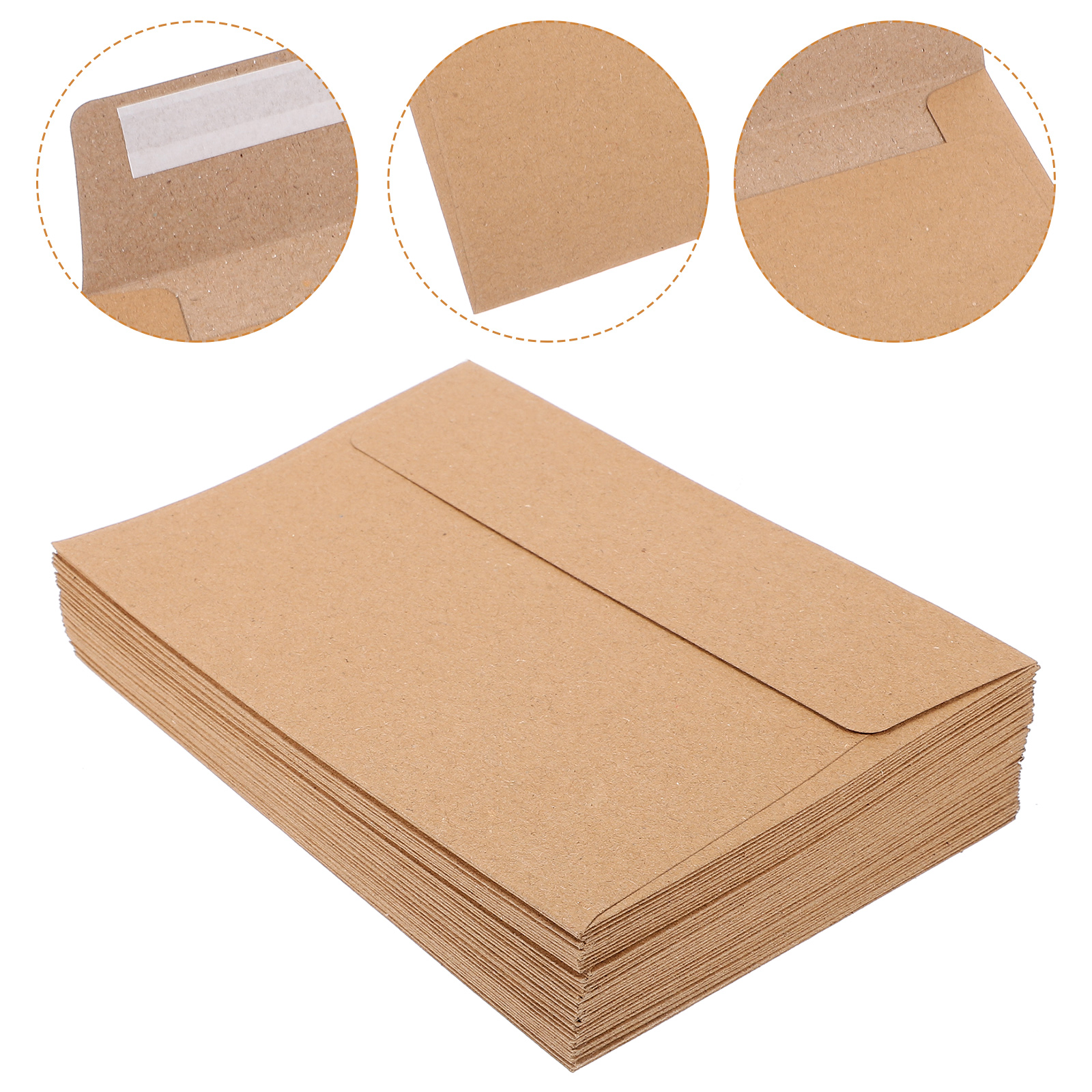 50Pcs Classical Kraft Blank Pa - Letter Envelope Kraft のレビューと価格