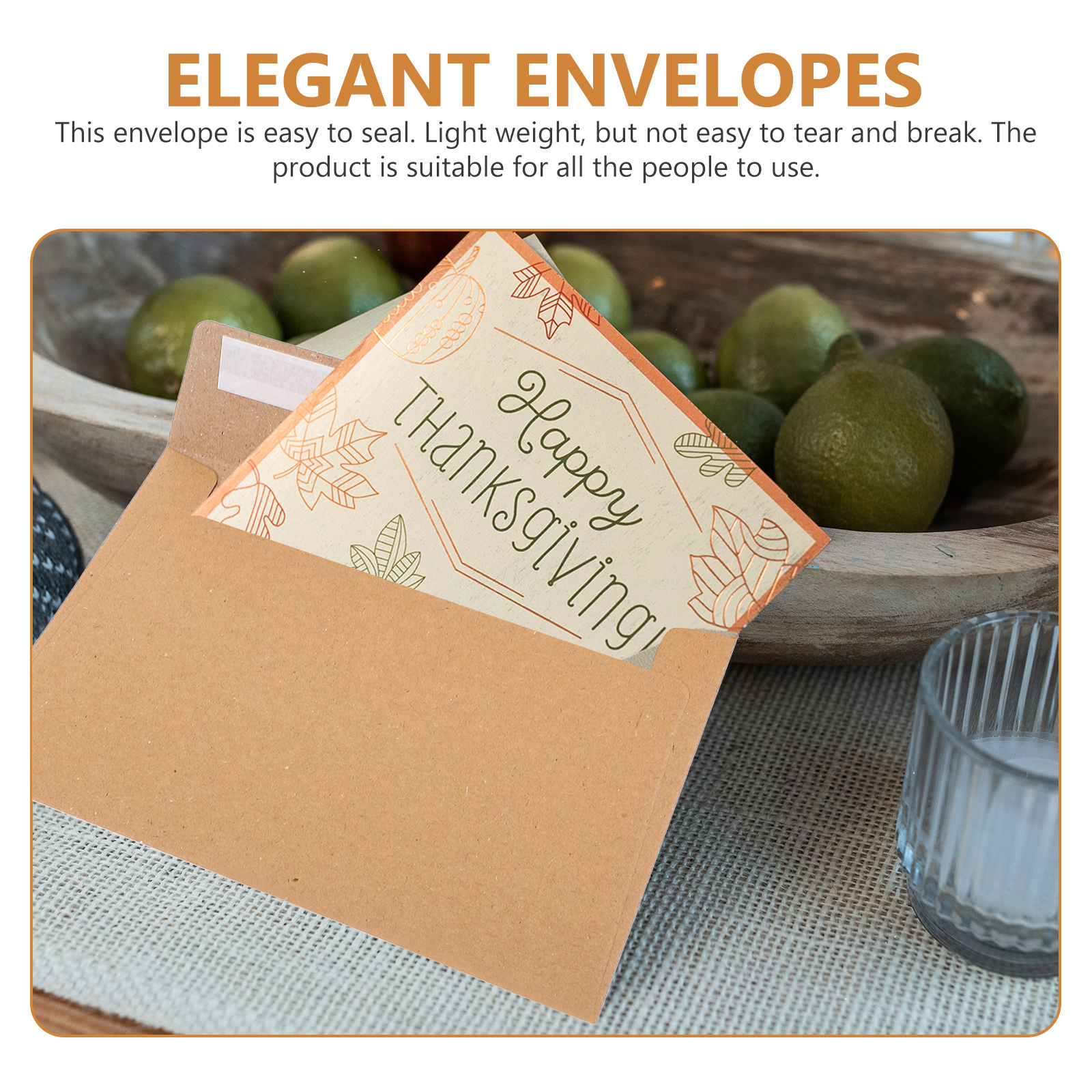50Pcs Classical Kraft Blank Pa - Letter Envelope Kraft のレビューと価格