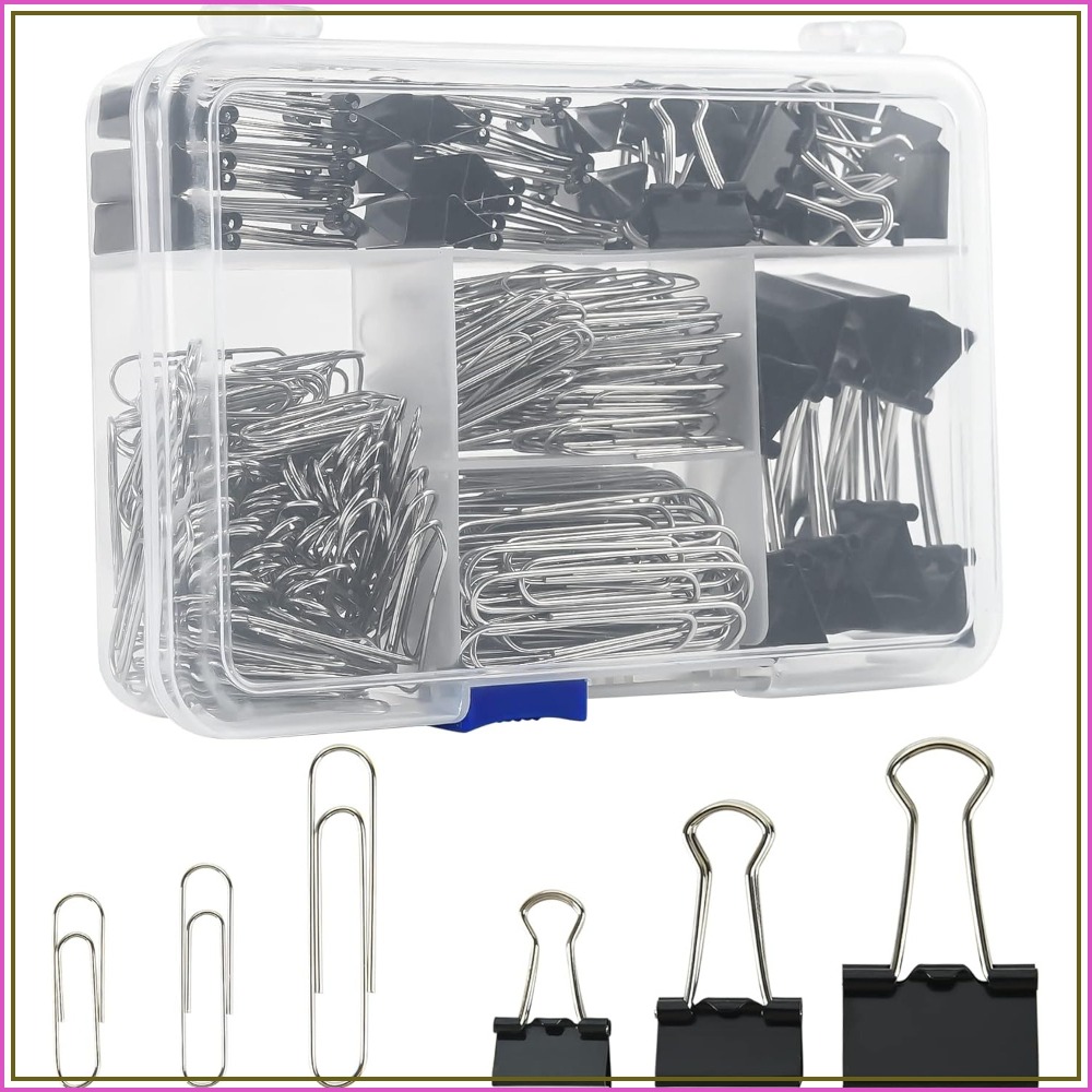 340pcs Binder Clips & Paper Cl - Binder Clip Assorted のレビューと価格
