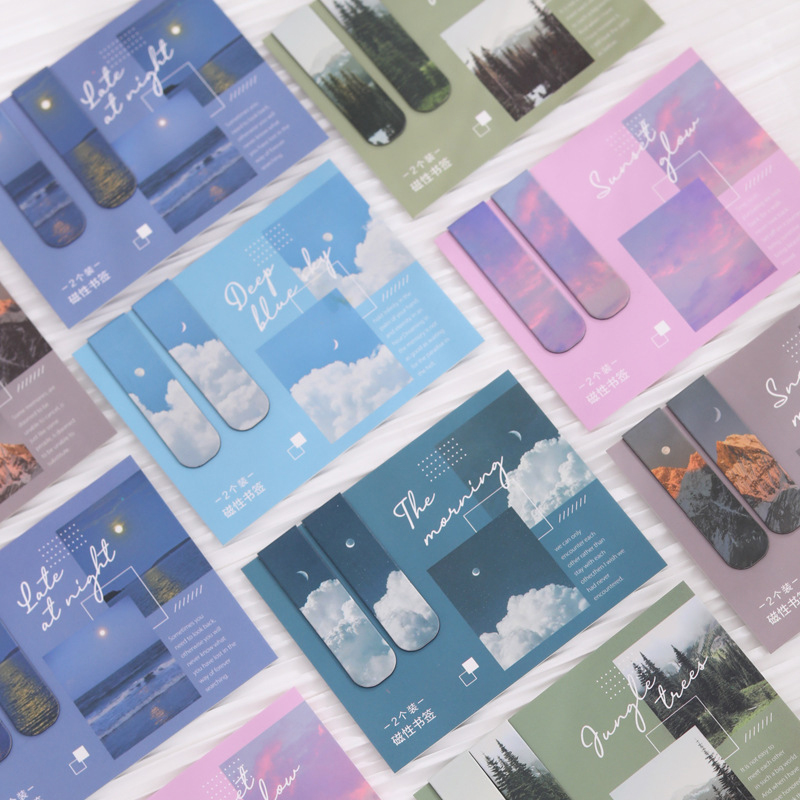 2Pcs/Set Fantasy Clouds Bookma - Paperclip Magnetic Set のレビューと価格