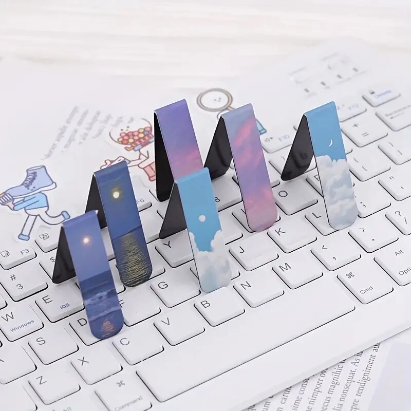 2Pcs/Set Fantasy Clouds Bookma - Paperclip Magnetic Set のレビューと価格