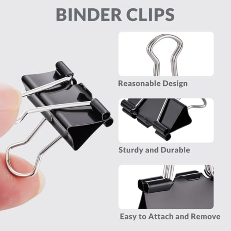 100 Count Binder Clips Assorte - Binder Clip Assorted のレビューと価格