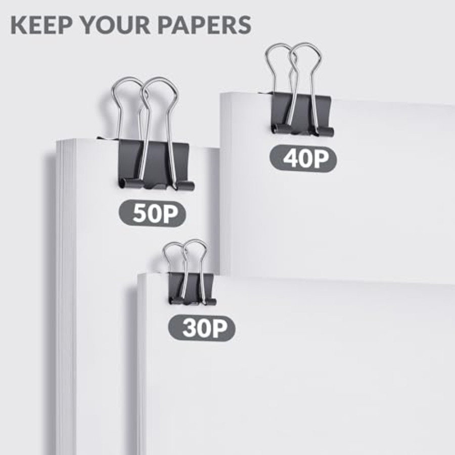 100 Count Binder Clips Assorte - Binder Clip Assorted のレビューと価格