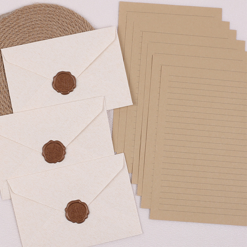 Stationery Set with Envelopes  - Letter Envelope Kraft のレビューと価格