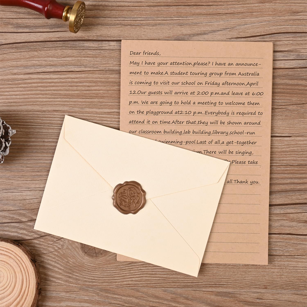 Stationery Set with Envelopes  - Letter Envelope Kraft のレビューと価格