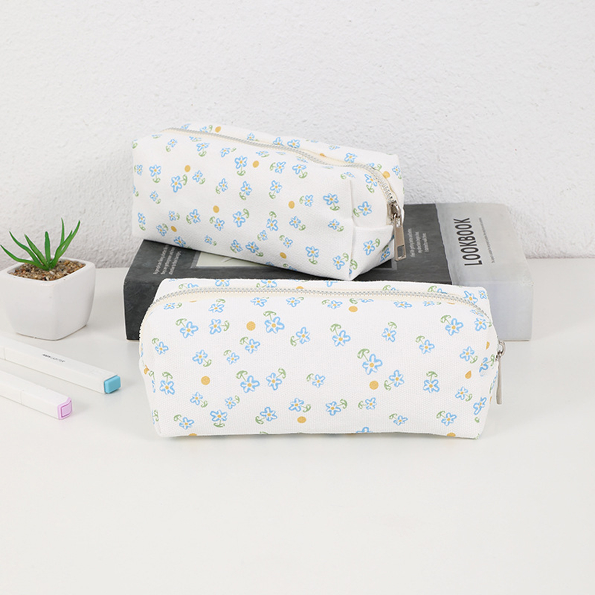 Simple Floral Printed Pencil C - Stationery Office Supply Store のレビューと価格